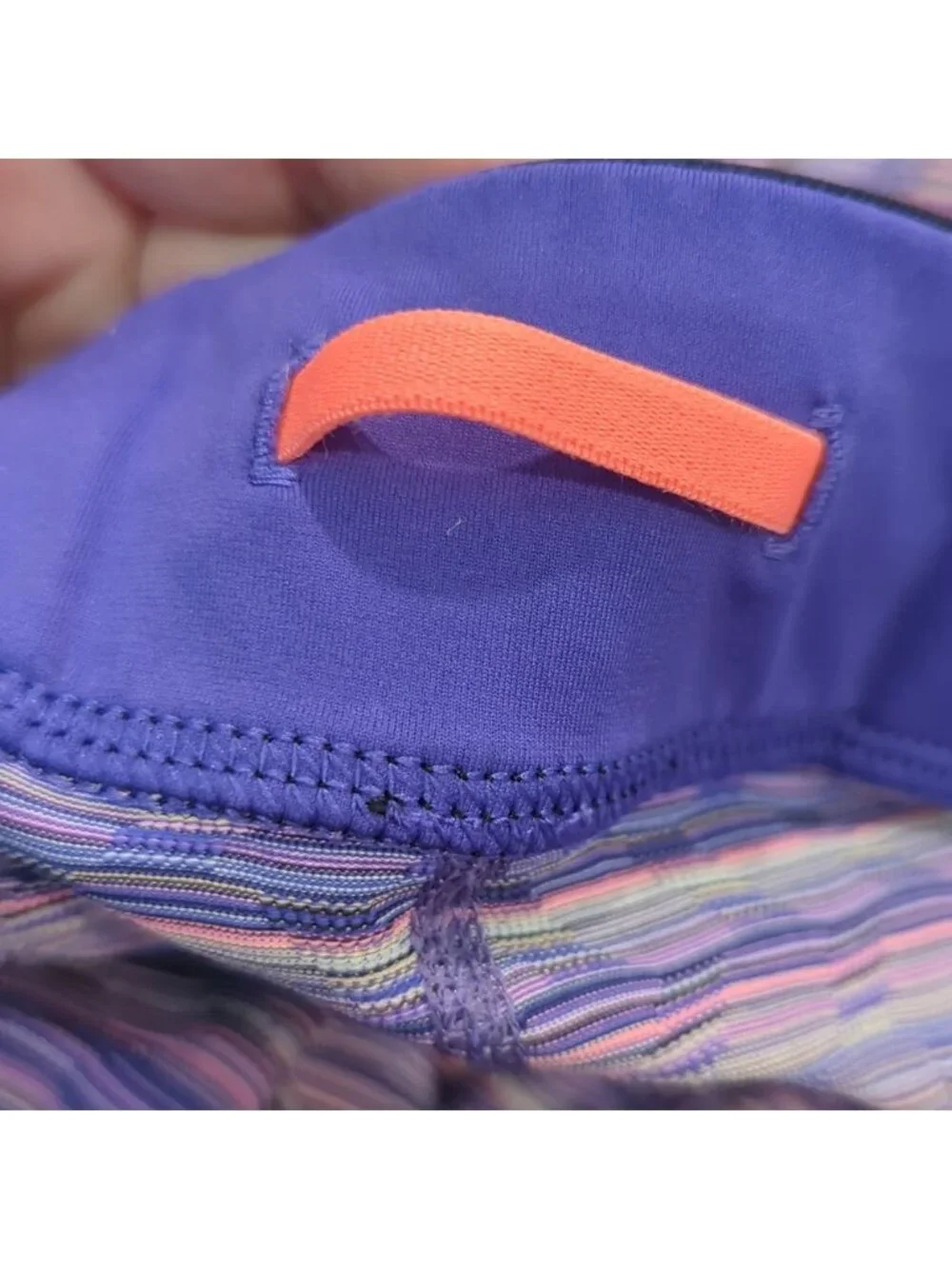 Lululemon What The Sport Short Space Dye Twist Iris Flower Pink Shell